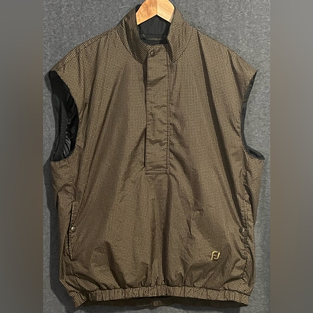 FootJoy Brown Micro-Check Golf Vest